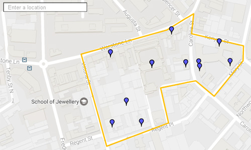 Postcodes in Polygon